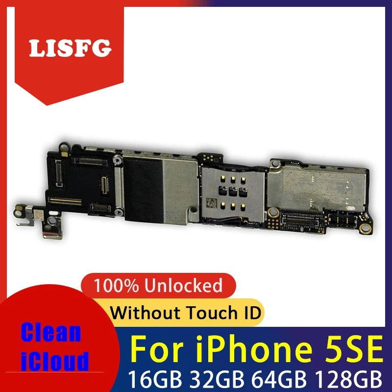 Replacement For iphone SE 5SE Motherboard without Touch ID,100% Unlocked Logic Board For iphone 5SE Mainboard with IOS System
Replacement For iphone SE 5SE Motherboard without Touch ID,100% Unlocked Logic Board For iphone 5SE Mainboard with IOS System