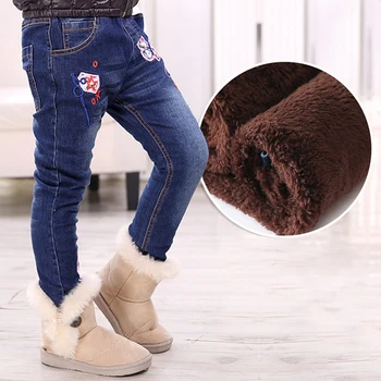 Russian Teenage Girls Denim Jeans 2020 Winter Kid Cotton Elastic Pants Leggings Fleece Thicken Warm Embroidered Jeans 9 10 Years
Russian Teenage Girls Denim Jeans 2020 Winter Kid Cotton Elastic Pants Leggings Fleece Thicken Warm Embroidered Jeans 9 10 Years