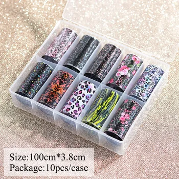 10 Roll/box Nail Foil Stickers Leopard Pattern Nail Art Transfer Sticker Manicure Design Charms Decals Gel Sliders
10 Roll/box Nail Foil Stickers Leopard Pattern Nail Art Transfer Sticker Manicure Design Charms Decals Gel Sliders