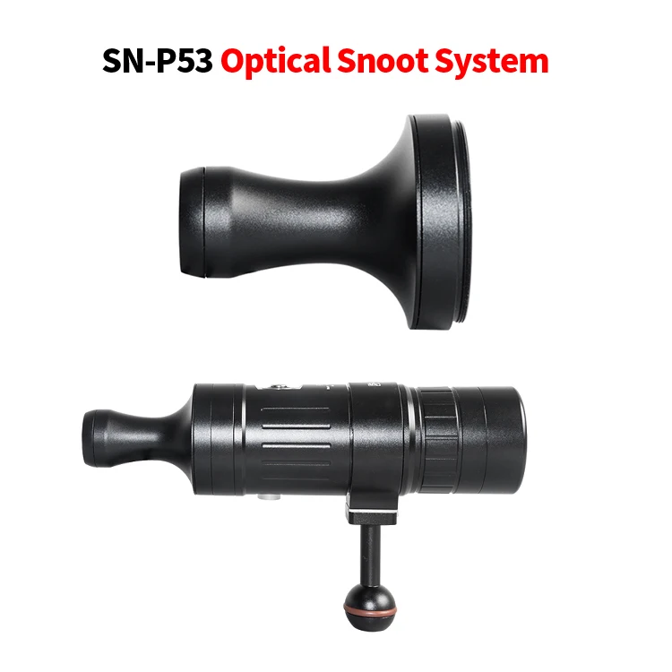 SUPE Scubalamp SN-P53 Optical Snoot Narrow Beam of P53 PV52T RD95 Underwater Photography Video Light Scuba Diving Equipment
SUPE Scubalamp SN-P53 Optical Snoot Narrow Beam of P53 PV52T RD95 Underwater Photography Video Light Scuba Diving Equipment