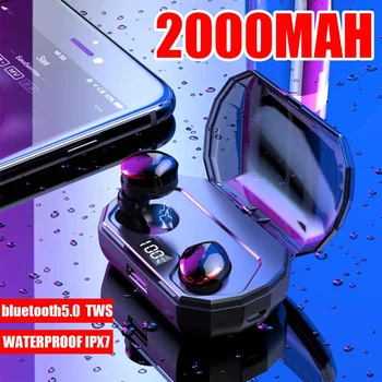 Wireless bluetooth 5.0 Earphone Waterproof Mini Earbuds Charging Box TWS Wireless Stereo Sport Earphone With Mic For Smart Phone
Wireless bluetooth 5.0 Earphone Waterproof Mini Earbuds Charging Box TWS Wireless Stereo Sport Earphone With Mic For Smart Phone