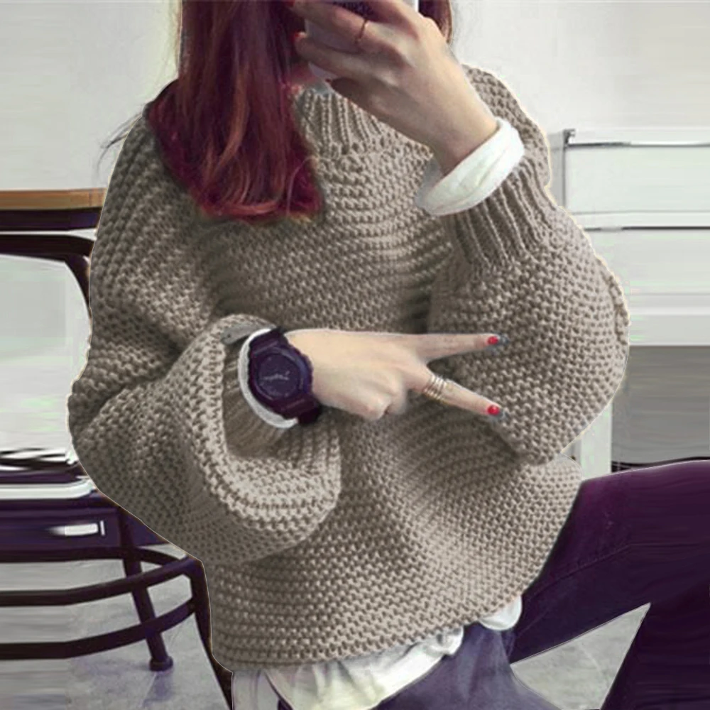 2019 Women Knitted Sweater Solid O-Neck Pullover And Jumper Loose Sweater Korean style Fashion Ladies long Sleeve Knitwear
2019 Women Knitted Sweater Solid O-Neck Pullover And Jumper Loose Sweater Korean style Fashion Ladies long Sleeve Knitwear