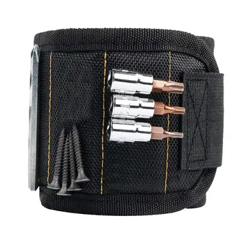 Magnetic Wristband Screw Nail Drill Bracelet with 5 Magnet Compartment Wrist Kit Portable Tool Repair Kit Supplies
Magnetic Wristband Screw Nail Drill Bracelet with 5 Magnet Compartment Wrist Kit Portable Tool Repair Kit Supplies