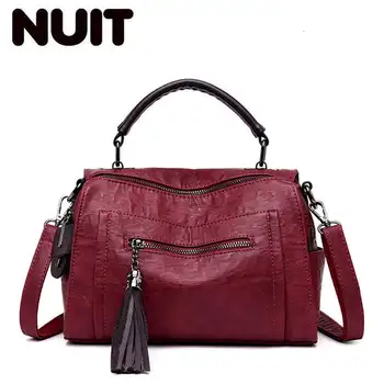 Vintage Leather Ladies HandBags Women Messenger Bags TotesTassel Designer Crossbody Shoulder Bag Boston Hand Bags Sac a main
Vintage Leather Ladies HandBags Women Messenger Bags TotesTassel Designer Crossbody Shoulder Bag Boston Hand Bags Sac a main