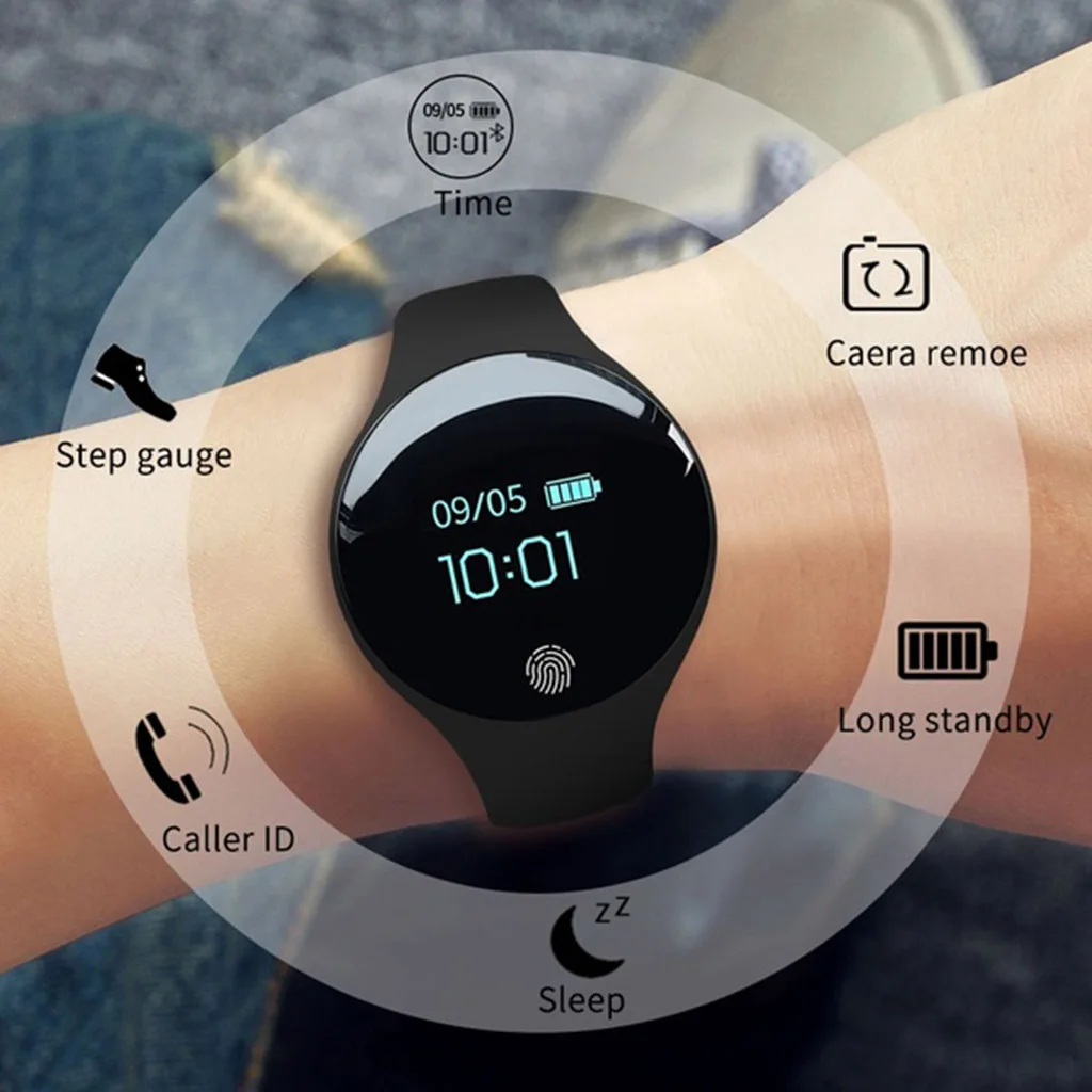 Multi-Function Sports Pedometers Bluetooth Smart Bracelet Fitness Wristband Heart Rate Monitor 0.66inch Touch Screen
Multi-Function Sports Pedometers Bluetooth Smart Bracelet Fitness Wristband Heart Rate Monitor 0.66inch Touch Screen