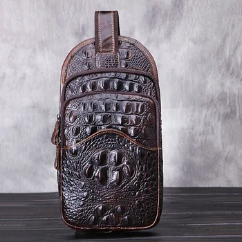 Shoulder Messenger Bag New Retro Men Leather Crocodile Travel Crossbody Sling Bag
Shoulder Messenger Bag New Retro Men Leather Crocodile Travel Crossbody Sling Bag