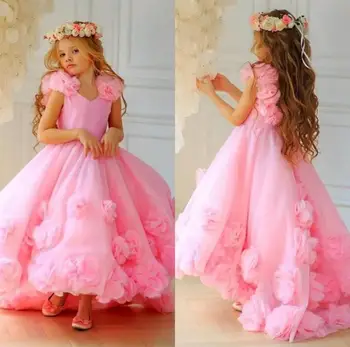 Pink Flower Girl Dresses Ball Gown Hand Made Flowers Little Girls Dresses Vintage Pageant Dresses Gowns
Pink Flower Girl Dresses Ball Gown Hand Made Flowers Little Girls Dresses Vintage Pageant Dresses Gowns