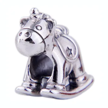 New 925 Sterling Silver Bead Charm Vintage Bruno the Unicorn Rocking Horse Beads Fit Pandora Bracelet Bangle DIY Jewelry 
New 925 Sterling Silver Bead Charm Vintage Bruno the Unicorn Rocking Horse Beads Fit Pandora Bracelet Bangle DIY Jewelry