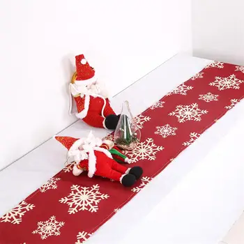 Christmas Decoration Snowflake Printing Table Runner Christmas Decorations For Home Red Blue Table Decoration Hotel Table Runner 
Christmas Decoration Snowflake Printing Table Runner Christmas Decorations For Home Red Blue Table Decoration Hotel Table Runner