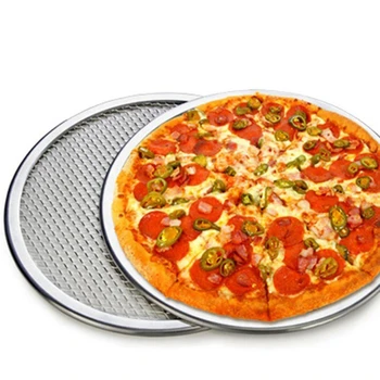 Pizza Stone Pizza Pan Baking Tray For Pizza Aluminium Flat Mesh Pizza Oven 8/9/10/12Inch Pizza Tray Mold Bakeware Tools 
Pizza Stone Pizza Pan Baking Tray For Pizza Aluminium Flat Mesh Pizza Oven 8/9/10/12Inch Pizza Tray Mold Bakeware Tools