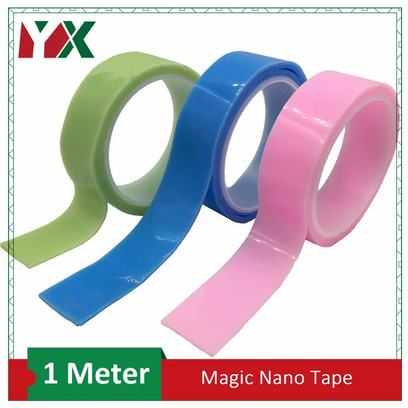 50mm*1roll Multicolored Nano-Tape Seamless Repetitive Use Of Washable Magic Double-Sided Tape 1 Meter Long
50mm*1roll Multicolored Nano-Tape Seamless Repetitive Use Of Washable Magic Double-Sided Tape 1 Meter Long