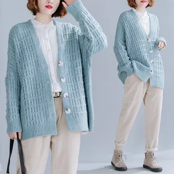 BIG SIZE Autumn Winter Women Fashion Elegant Solid Color Tops Ladies Female Plus Large Long Sleeve Loose Cardigans Sweater Coat
BIG SIZE Autumn Winter Women Fashion Elegant Solid Color Tops Ladies Female Plus Large Long Sleeve Loose Cardigans Sweater Coat