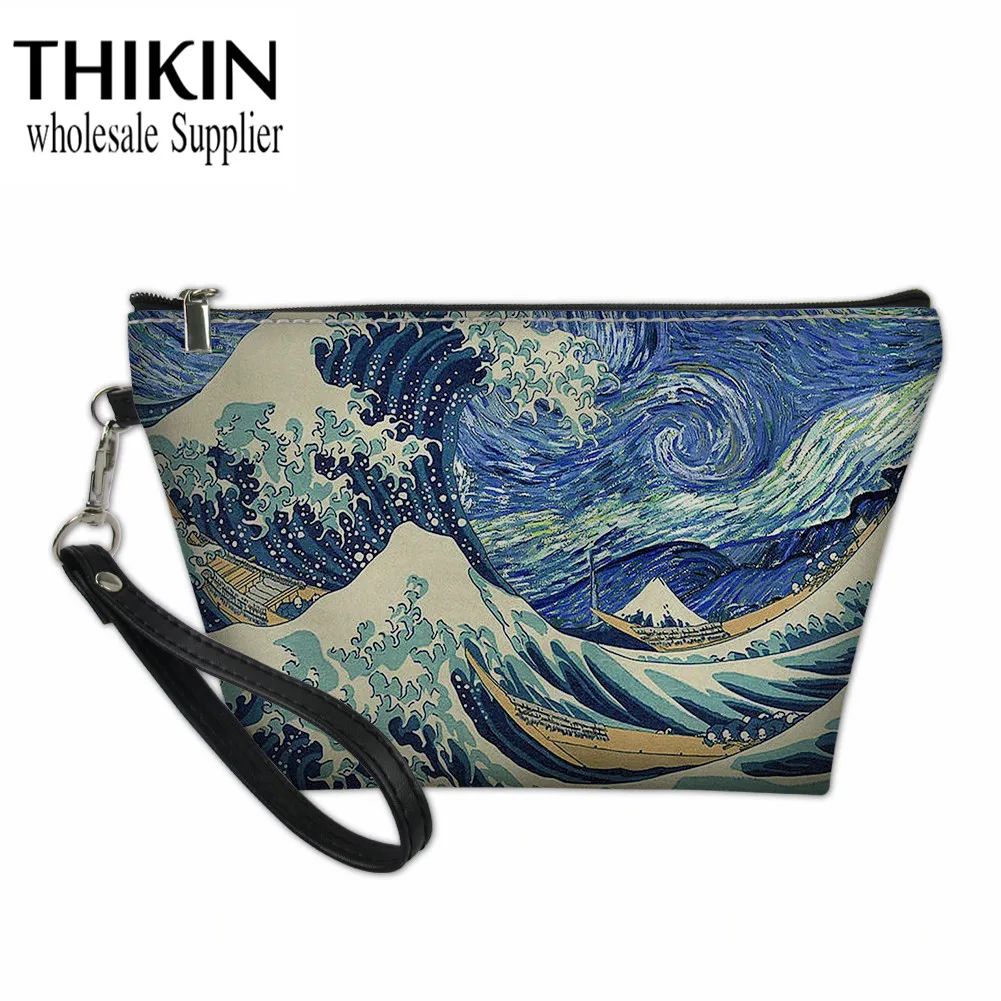 THIKIN Women's Toiletry Bag Starry Night Wave Pattern Makeup Pouch for Girls Large Make Up Case Casual Organizer for Cosmetics
THIKIN Women's Toiletry Bag Starry Night Wave Pattern Makeup Pouch for Girls Large Make Up Case Casual Organizer for Cosmetics