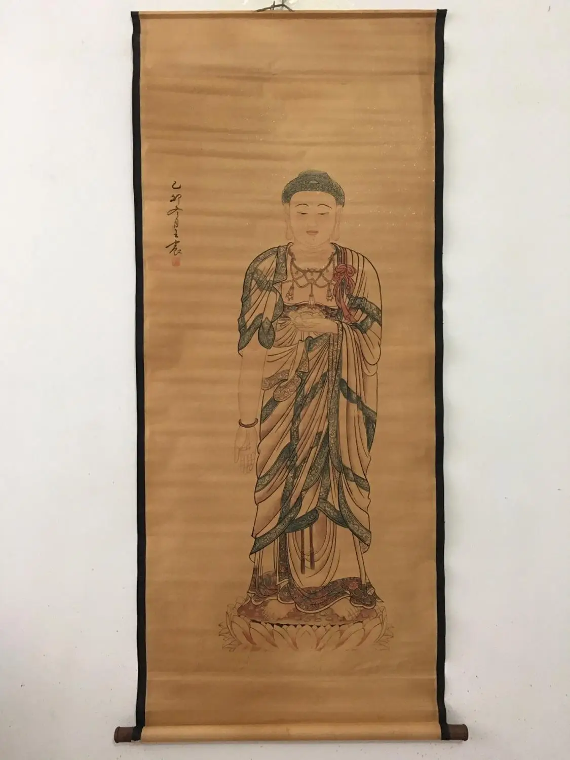 China old scroll painting Celebrity Figure painting Middle hall hanging painting Wall paintings wangzhen's Buddha
China old scroll painting Celebrity Figure painting Middle hall hanging painting Wall paintings wangzhen's Buddha