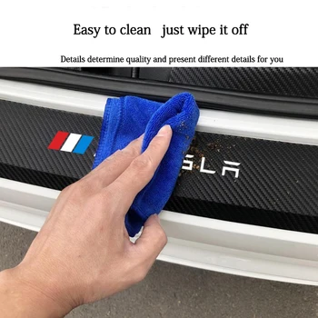 Car Rear Bumper Decorative leather Stickers for Tesla Model 3 model S model X model y Car Trunk Protection Plate Tail Lip
Car Rear Bumper Decorative leather Stickers for Tesla Model 3 model S model X model y Car Trunk Protection Plate Tail Lip