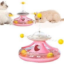 MEOWS Planet Swivel Style Whirligig Cat Toy With Catnip Ball And Small Bell Turntable Rotating Interactive Cat Spinning Toys
MEOWS Planet Swivel Style Whirligig Cat Toy With Catnip Ball And Small Bell Turntable Rotating Interactive Cat Spinning Toys