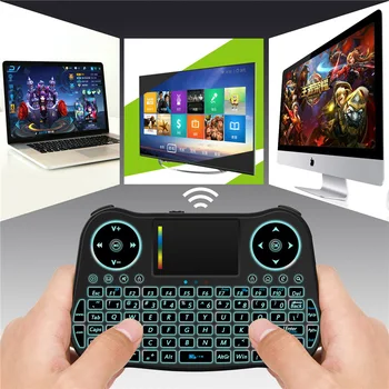 MT08 Mini Keyboard RGB Backlight Air Mouse Rechargeable 2.4G Wireless Keyboard With Touchpad For Android TV Box Phone Xbox360 PC
MT08 Mini Keyboard RGB Backlight Air Mouse Rechargeable 2.4G Wireless Keyboard With Touchpad For Android TV Box Phone Xbox360 PC