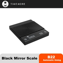 TIMEMORE B22 Black Mirror BASIC electronic scale pour over espresso coffee scale smart scale automatic Timing Kitchen scales 2kg TIMEMORE B22 Black Mirror BASIC electronic scale pour over espresso coffee scale smart scale automatic Timing Kitchen scales 2kg