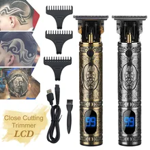 Cordless Retro Hair Clipper Rechargeable Outliner with LCD Close Cutting Hair Grooming Kit with 3 Guide Comb T-shaped rounded
Cordless Retro Hair Clipper Rechargeable Outliner with LCD Close Cutting Hair Grooming Kit with 3 Guide Comb T-shaped rounded