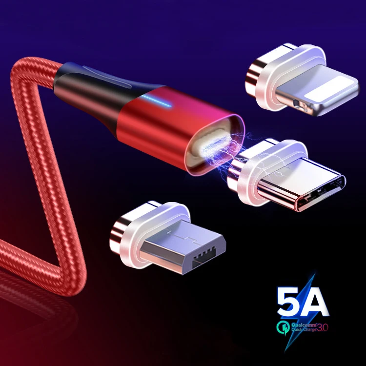 5A Supercharge Magnetic Cable Micro USB Type C Charging Wire For Huawei P30 P20 Mate 20 Pro Fast Charging Line For iPhone XS MAX
5A Supercharge Magnetic Cable Micro USB Type C Charging Wire For Huawei P30 P20 Mate 20 Pro Fast Charging Line For iPhone XS MAX