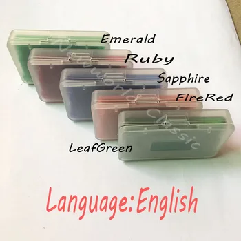 FireRed EmeraldLeafGreenRubySapphire Version for 32 Bit Game Console Video Game Cartridge Card US/EU Sticker English Language
FireRed EmeraldLeafGreenRubySapphire Version for 32 Bit Game Console Video Game Cartridge Card US/EU Sticker English Language
