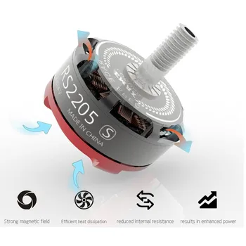 EMAX RS2205S 2300KV 2205 RC Brushess Motor 3-4S for DIY FPV Racing Drone Quadcopter
EMAX RS2205S 2300KV 2205 RC Brushess Motor 3-4S for DIY FPV Racing Drone Quadcopter