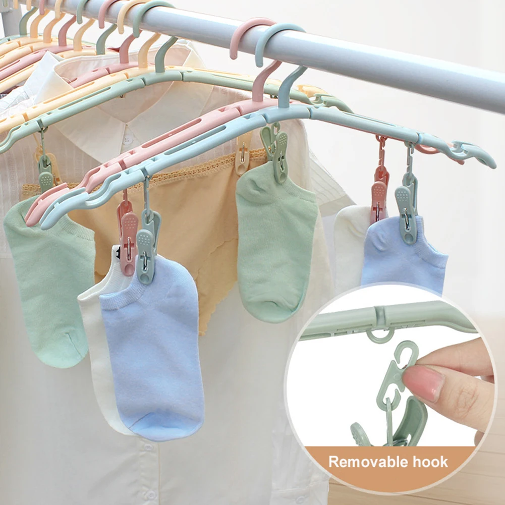 Clothes Hangers Multi Function Travel With Clips Baby Hanger Organizer Anti-Slip Plastic Folding Coat Hanger For Outdoor Camping
Clothes Hangers Multi Function Travel With Clips Baby Hanger Organizer Anti-Slip Plastic Folding Coat Hanger For Outdoor Camping