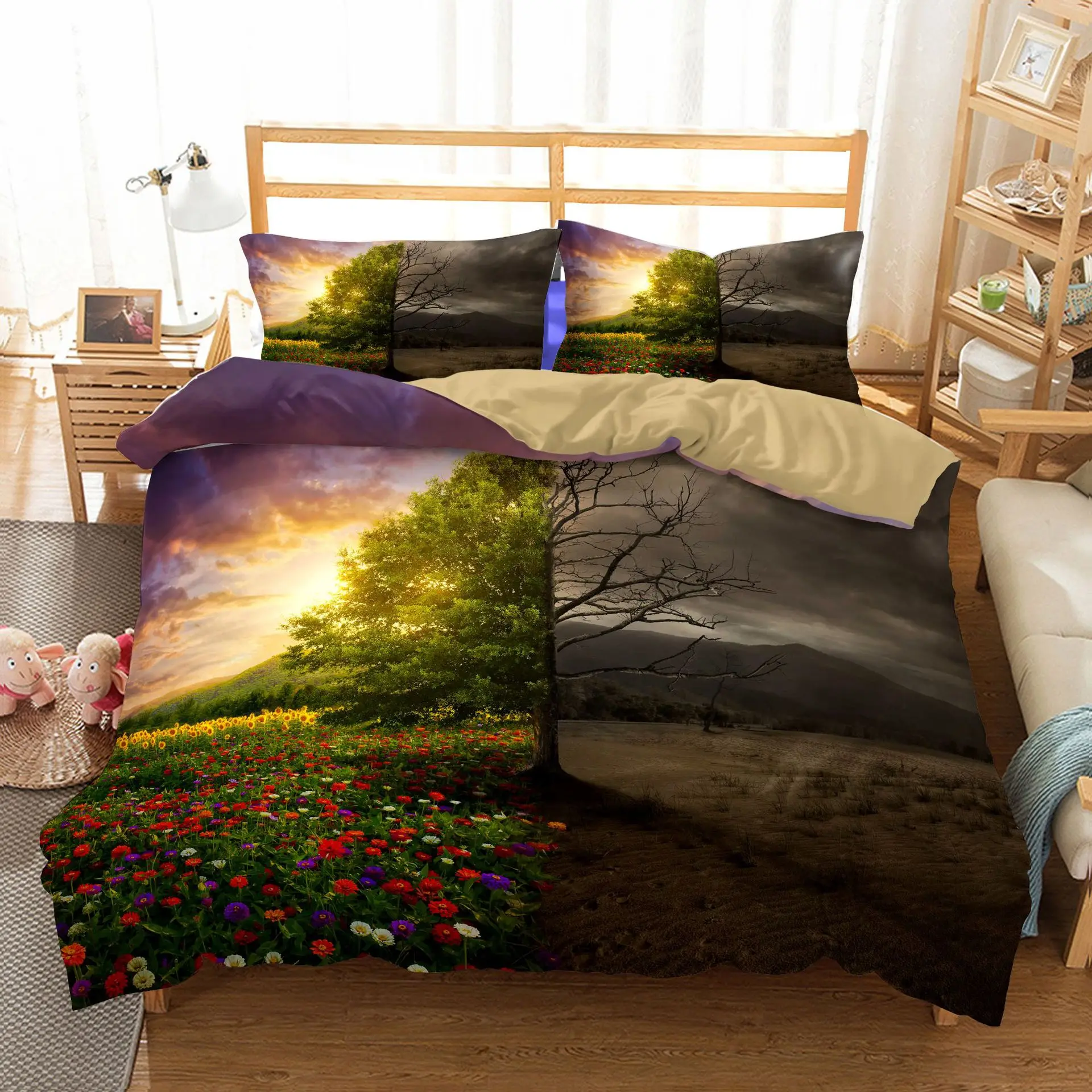 Great difference 3D Sunflower with Yin and Yang Digital Printing Bedding Sets Comforter Cover with Pillowcase 2/3 Pcs 11 Size
Great difference 3D Sunflower with Yin and Yang Digital Printing Bedding Sets Comforter Cover with Pillowcase 2/3 Pcs 11 Size