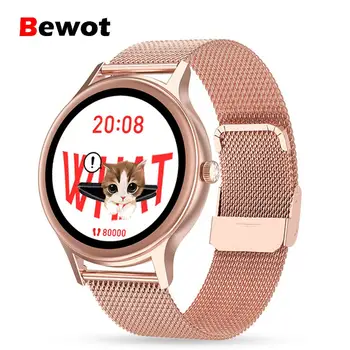 Bewot 2020 Smart Watch for Women Custom Wallpaper Heart Rate Monitor Fitness Tracker Female Function Smartwatch For iOS Android
Bewot 2020 Smart Watch for Women Custom Wallpaper Heart Rate Monitor Fitness Tracker Female Function Smartwatch For iOS Android