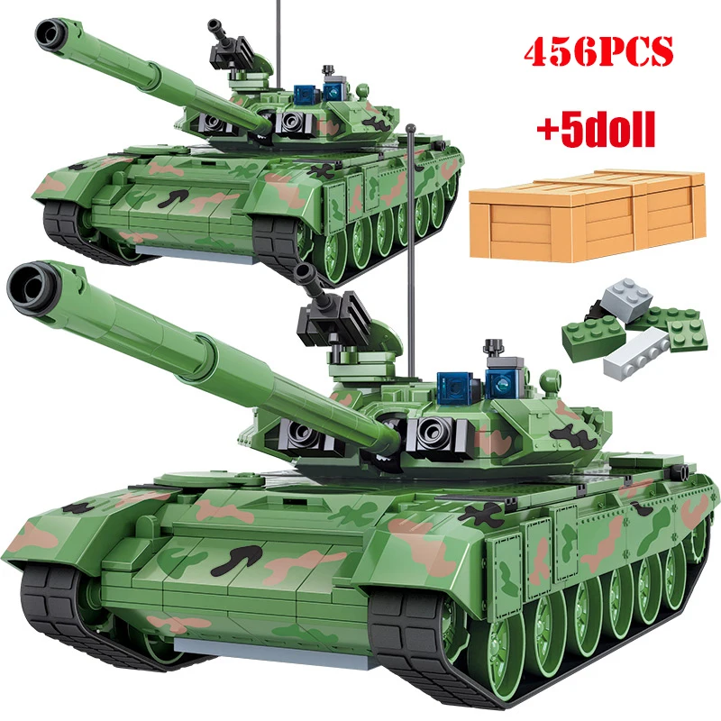 456pcs Military T90A Battle Tank Weapon Building Block Compatible Legoed Army Technic WW2 Tank Bricks Children Toys Boys Gifts
456pcs Military T90A Battle Tank Weapon Building Block Compatible Legoed Army Technic WW2 Tank Bricks Children Toys Boys Gifts