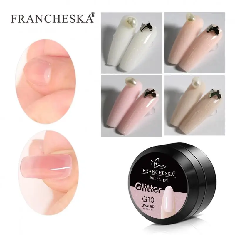 FRANCHESKA Nail Extension Gel 4 Colors Painless Glitter Paper Holder Fast Nail Phototherapy Removable UV Adhesive Gel TSLM1
FRANCHESKA Nail Extension Gel 4 Colors Painless Glitter Paper Holder Fast Nail Phototherapy Removable UV Adhesive Gel TSLM1
