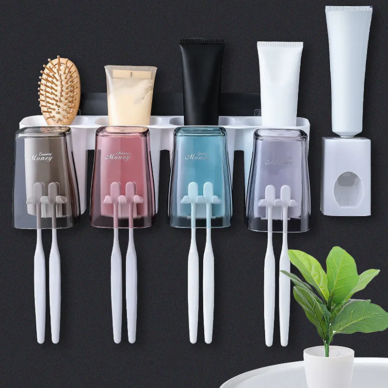 Bathroom Accessories Automatic Tooth Brush Holder Toothpaste Dispenser Toothpaste Squeezer Wall Paste Mounted Dropshipping
Bathroom Accessories Automatic Tooth Brush Holder Toothpaste Dispenser Toothpaste Squeezer Wall Paste Mounted Dropshipping