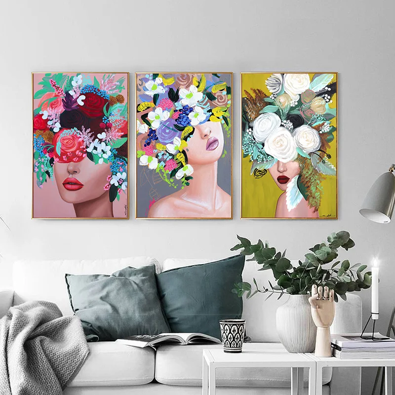Nordic flower girls canvas painting fashion wall posters painting living room bed room wall decoration art
Nordic flower girls canvas painting fashion wall posters painting living room bed room wall decoration art