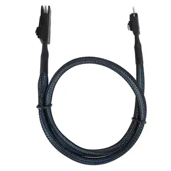 Connecting Line Slim SAS 38p SFF-8654 to MINI SAS 36p SFF-8087 Server Hard Disk Drive Cable 0.5m
Connecting Line Slim SAS 38p SFF-8654 to MINI SAS 36p SFF-8087 Server Hard Disk Drive Cable 0.5m