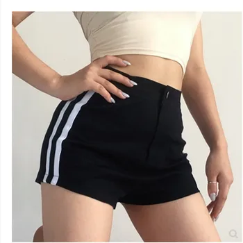 Sport Shorts Women Summer High Waist Solid Black Sexy Shinny Pole Dance Cotton Casual Female Striped Fitness Beach Cycling Short
Sport Shorts Women Summer High Waist Solid Black Sexy Shinny Pole Dance Cotton Casual Female Striped Fitness Beach Cycling Short