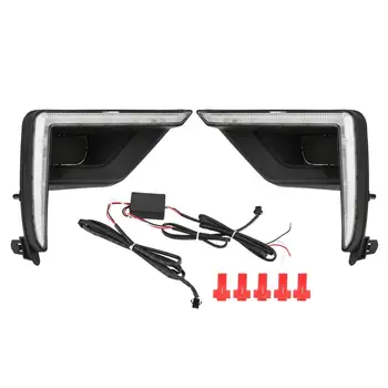 2Pcs Daytime Running Light Turn Signal 3-Color LED Fog Lamp for Toyota Prado FJ150 LC150 2017-2019 About a Pair Of
2Pcs Daytime Running Light Turn Signal 3-Color LED Fog Lamp for Toyota Prado FJ150 LC150 2017-2019 About a Pair Of