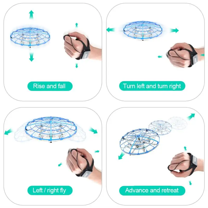 Outdoor Activities Flying Saucer Anti-collision Smart Watch Remote Control Flying Saucer Infrared Induction Control Children Toy
Outdoor Activities Flying Saucer Anti-collision Smart Watch Remote Control Flying Saucer Infrared Induction Control Children Toy