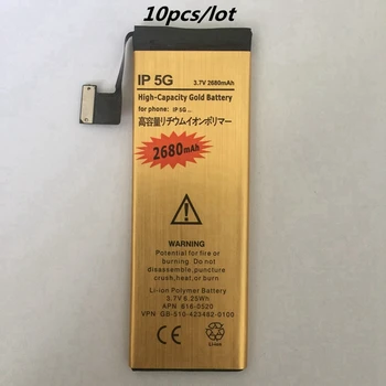 10pcs/lot for iphone 5g Replacement Rechargeable Phone Battery 2680mAh for Apple iphone 5 5g accumulator li ion batteries
10pcs/lot for iphone 5g Replacement Rechargeable Phone Battery 2680mAh for Apple iphone 5 5g accumulator li ion batteries