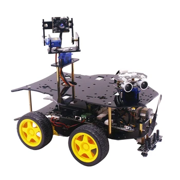 Bluetooth Ultimate Starter Kit Programmable Smart Robot Car Kit With Camera 4WD Electronics DIY Stem Toy Kit With Raspberry 4B
Bluetooth Ultimate Starter Kit Programmable Smart Robot Car Kit With Camera 4WD Electronics DIY Stem Toy Kit With Raspberry 4B