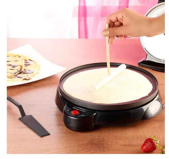 220V Non-stick Electric Crepe Maker Pizza Maker Pancake Maker Crepe Making Pan For Household Kitchen Tool Cooking Pan
220V Non-stick Electric Crepe Maker Pizza Maker Pancake Maker Crepe Making Pan For Household Kitchen Tool Cooking Pan