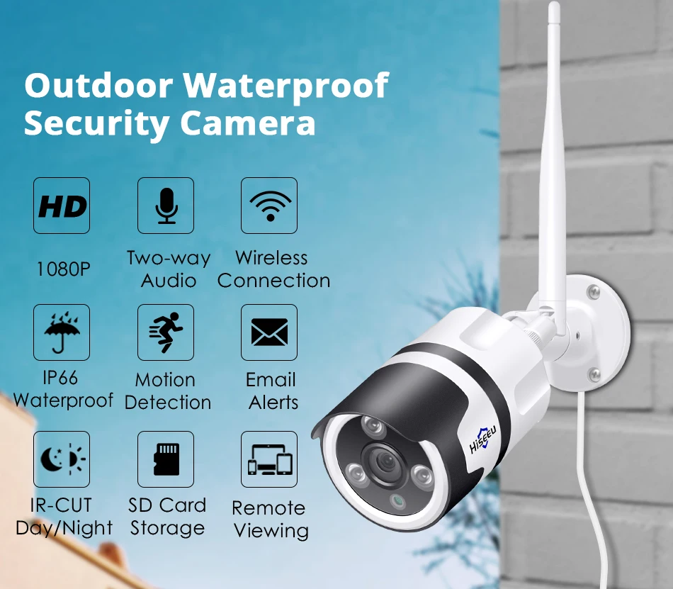 Wi-Fi Waterproof Outdoor IP Security Camera 7