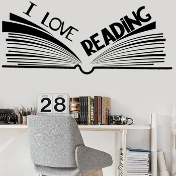 I Love Reading Vinyl Wall Decal Library Reading Corner Room Open Book DIY Stickers Mural Home study wall tattoo Y197
I Love Reading Vinyl Wall Decal Library Reading Corner Room Open Book DIY Stickers Mural Home study wall tattoo Y197