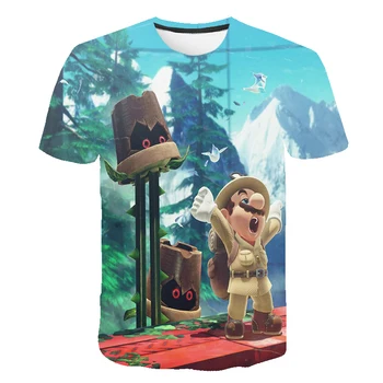 Cartoon T-shirt Super Mario Bros Mashup Tshirt 3D Mushroom Kingdom Luigi Nintendo Geek Italian Simple Splicing Tee Tops Harajuku 
Cartoon T-shirt Super Mario Bros Mashup Tshirt 3D Mushroom Kingdom Luigi Nintendo Geek Italian Simple Splicing Tee Tops Harajuku