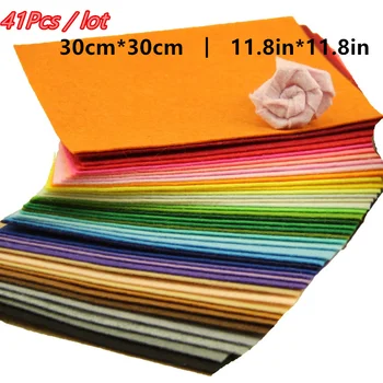 41Pcs/lot Non-Woven Felt Eco-friendly Fabric for DIY Handcraft Kids Gift Doll Hair Clip Sewing Fabric Handmade Material Supplies
41Pcs/lot Non-Woven Felt Eco-friendly Fabric for DIY Handcraft Kids Gift Doll Hair Clip Sewing Fabric Handmade Material Supplies
