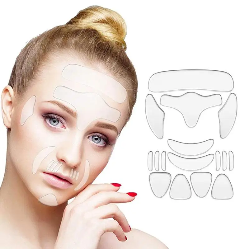 16 In 1 Silicone Wrinkle Removal Sticker For Women Reusable Full Face Anti Wrinkle Aging Sticker Pad Combination Set
16 In 1 Silicone Wrinkle Removal Sticker For Women Reusable Full Face Anti Wrinkle Aging Sticker Pad Combination Set