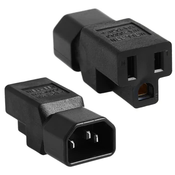 10pcs AC Power Supply adapter Plug Adapter IEC 60320 C14 Plug to NEMA 5-15 Connector Black Adapter converter Conversion Plug
10pcs AC Power Supply adapter Plug Adapter IEC 60320 C14 Plug to NEMA 5-15 Connector Black Adapter converter Conversion Plug