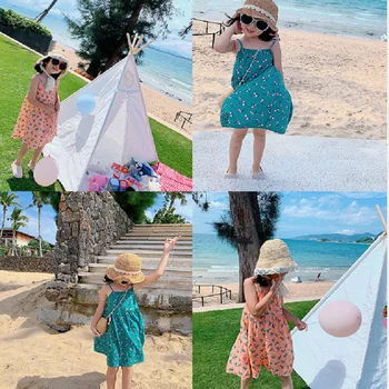 Thunderers Fashion Summer Kids Dresses For Girls Cute Cherry Suspender Backless Dress Holiday Casual Beach Princess Dress 3Y-8Y
Thunderers Fashion Summer Kids Dresses For Girls Cute Cherry Suspender Backless Dress Holiday Casual Beach Princess Dress 3Y-8Y