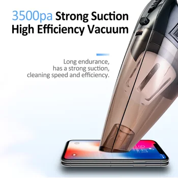 Car Vacuums Handheld 12V Mini Car Vacuum Cleaner 100W 3500Pa Car Vacuum Cleaner High Suction For Car Wet Dry dual-use Sewiyolin
Car Vacuums Handheld 12V Mini Car Vacuum Cleaner 100W 3500Pa Car Vacuum Cleaner High Suction For Car Wet Dry dual-use Sewiyolin