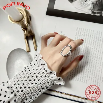 POFUNUO 925 Sterling Silver Rings Punk Heterotypic Style Irregular Geometric Rings Women Wedding Fine Jewelry Female Luxury Gift
POFUNUO 925 Sterling Silver Rings Punk Heterotypic Style Irregular Geometric Rings Women Wedding Fine Jewelry Female Luxury Gift