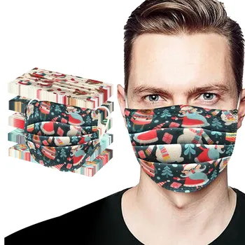 50PCS Adult Christmas Print Disposable Masks 3Ply Dust Windproof Breathable Earloop Facemask маска для лица Mascarillas Mix
50PCS Adult Christmas Print Disposable Masks 3Ply Dust Windproof Breathable Earloop Facemask маска для лица Mascarillas Mix